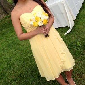 Wedding guest dress yellow